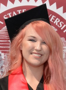 photo courtesy of Madeline HemphillHemphill in spring graduation at Chico State